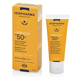 ISISPHARMA UVEBLOCK SPF 50+ Invisible, Флюид солнцезащитный туба 40 мл